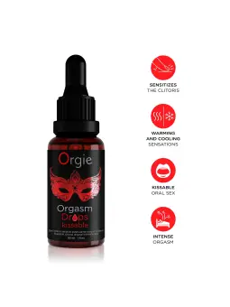 GOTAS BEIJÁVEIS ORGASM DROPS KISSABLE 30ML ORGIE