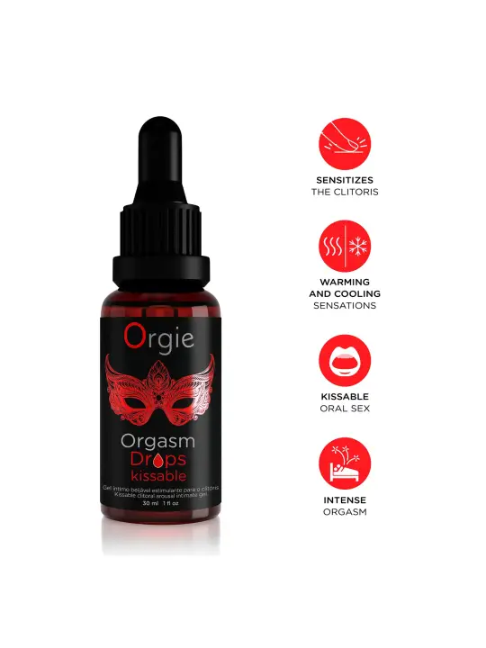 GOTAS BEIJÁVEIS ORGASM DROPS KISSABLE 30ML ORGIE