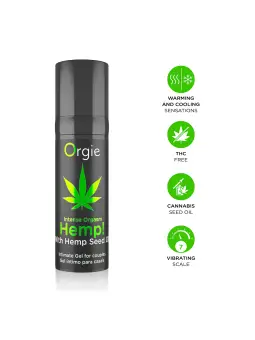 GEL COM VIBRAÇÃO INTENSE ORGASM HEMP 15ML ORGIE