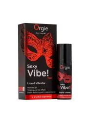 GEL COM VIBRAÇÃO E COM EFEITO DE AQUECIMENTO SEXY VIBE 15ML ORGIE