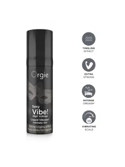 GEL COM VIBRAÇÃO SEXY VIBE HIGH VOLTAGE 15ML ORGIE