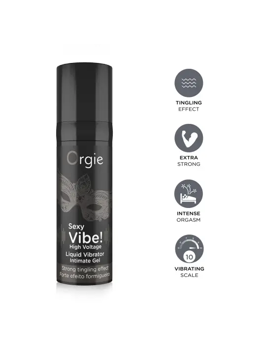 GEL COM VIBRAÇÃO SEXY VIBE HIGH VOLTAGE 15ML ORGIE