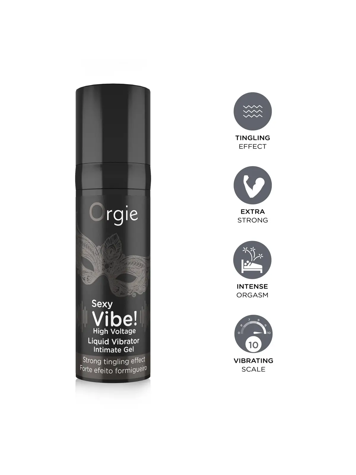 GEL COM VIBRAÇÃO SEXY VIBE HIGH VOLTAGE 15ML ORGIE