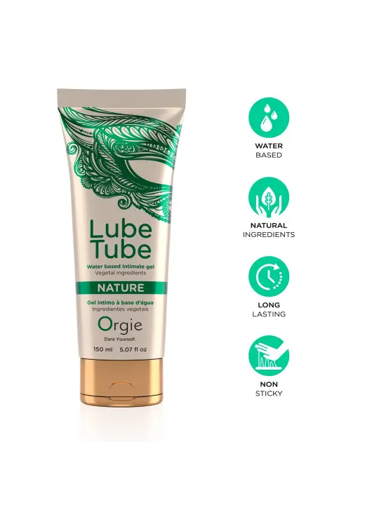 LUBRIFICANTE À BASE DE ÁGUA NATURE LUBE TUBE 150ML ORGIE