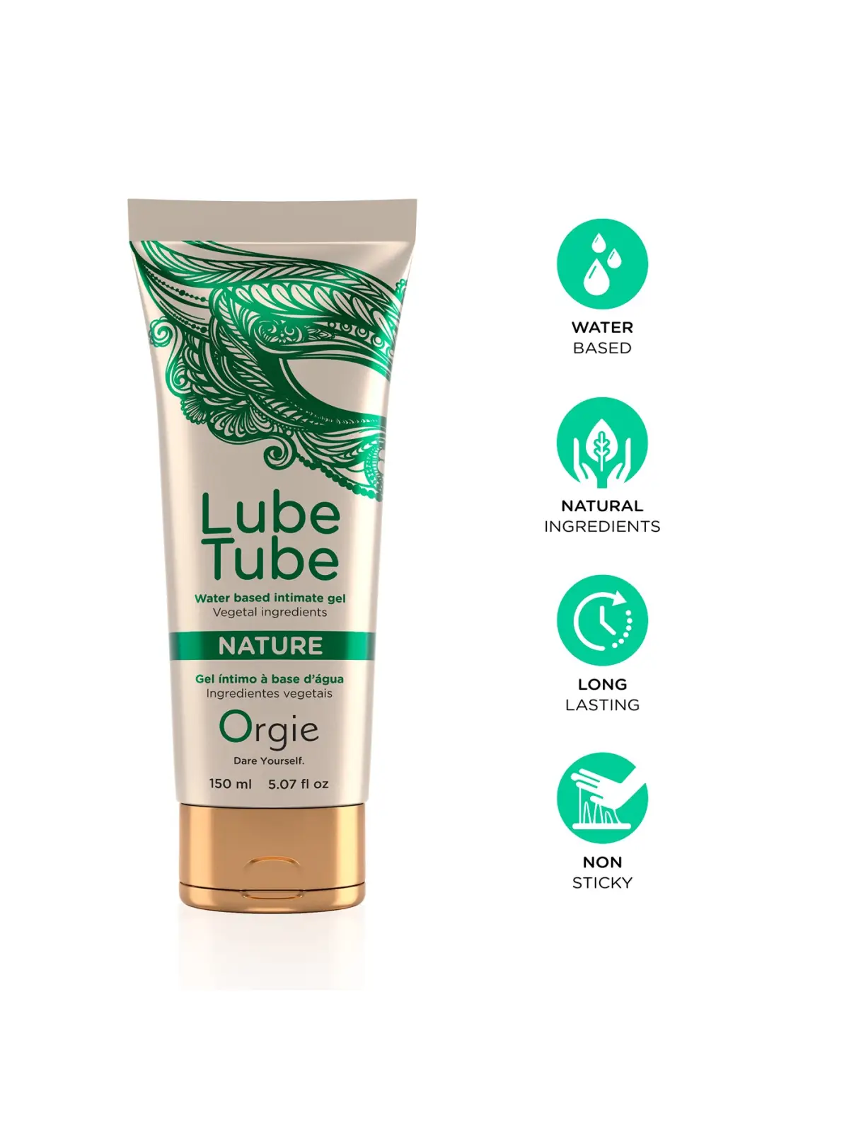 LUBRIFICANTE À BASE DE ÁGUA NATURE LUBE TUBE 150ML ORGIE