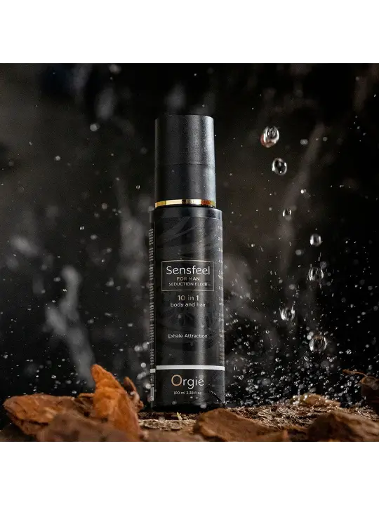 LOÇÃO 10 EM 1 PARA CORPO E CABELO COM FEROMONAS SENSFEEL FOR MAN 100ML ORGIE