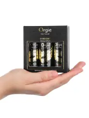 CONJUNTO DE ÓLEOS DE MASSAGEM TANTRIC SENSUAL MINI SIZE 3X30ML ORGIE