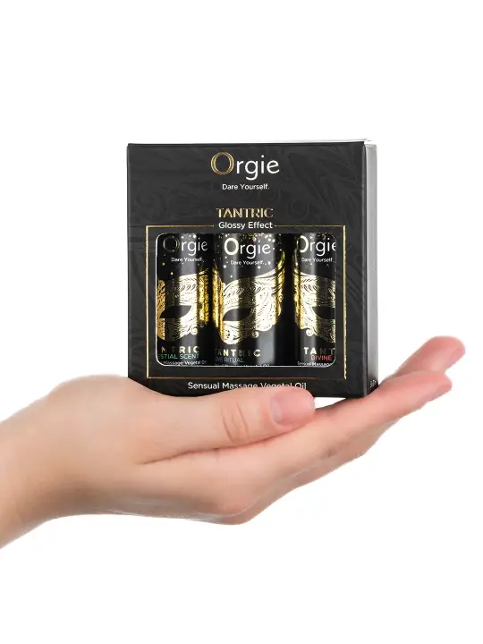 CONJUNTO DE ÓLEOS DE MASSAGEM TANTRIC SENSUAL MINI SIZE 3X30ML ORGIE