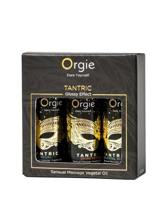 CONJUNTO DE ÓLEOS DE MASSAGEM TANTRIC SENSUAL MINI SIZE 3X30ML ORGIE