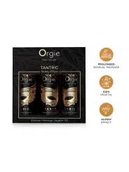 CONJUNTO DE ÓLEOS DE MASSAGEM TANTRIC SENSUAL MINI SIZE 3X30ML ORGIE