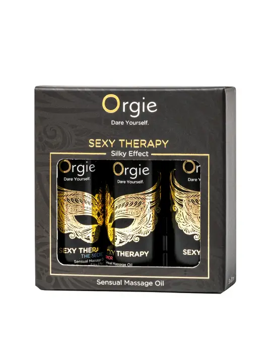 CONJUNTO DE ÓLEOS DE MASSAGEM SEXY THERAPY SENSUAL MINI SIZE 3X30ML ORGIE