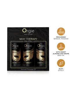 CONJUNTO DE ÓLEOS DE MASSAGEM SEXY THERAPY SENSUAL MINI SIZE 3X30ML ORGIE