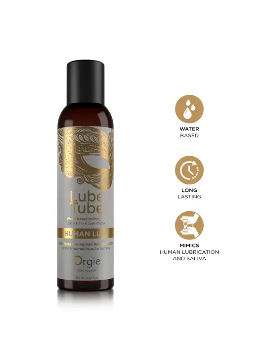 GEL LUBRIFICANTE COM BASE DE ÁGUA HUMAN LUBE 150ML ORGIE