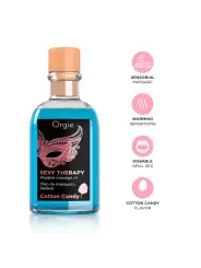 KIT DE MASSAGEM LIPS SEXY THERAPY ALGODÃO DOCE 100ML ORGIE