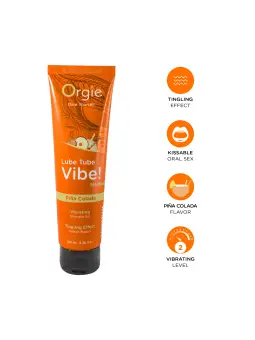 LUBRIFICANTE LUBE TUBE VIBE! PIÑA COLADA MÉDIA INTENSIDADE ORGIE 100ML