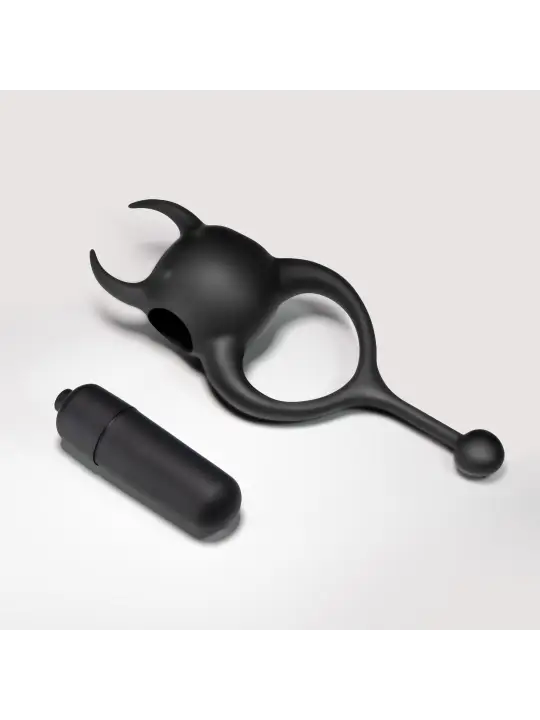 DAEMON ANEL PARA O PÉNIS COM VIBRAÇÃO PRETO CRUSHIOUS