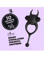 DAEMON ANEL PARA O PÉNIS COM VIBRAÇÃO PRETO CRUSHIOUS