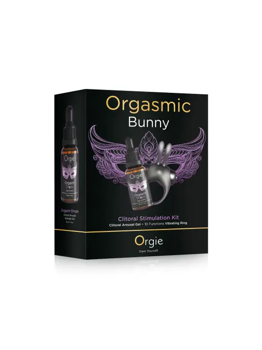 KIT DE ESTIMULAÇÃO CLITORIANA ORGASMIC BUNNY ORGIE 30ML