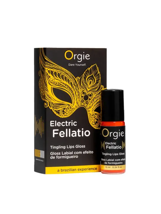 GLOSS COM EFEITO VIBRATÓRIO ELECTRIC FELLATIO 10ML ORGIE