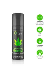 GEL COM VIBRAÇÃO INTENSE ORGASM HEMP 15ML ORGIE