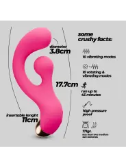 PLEASER VIBRADOR COM ESTIMULAÇÃO ROTATIVA CRUSHIOUS