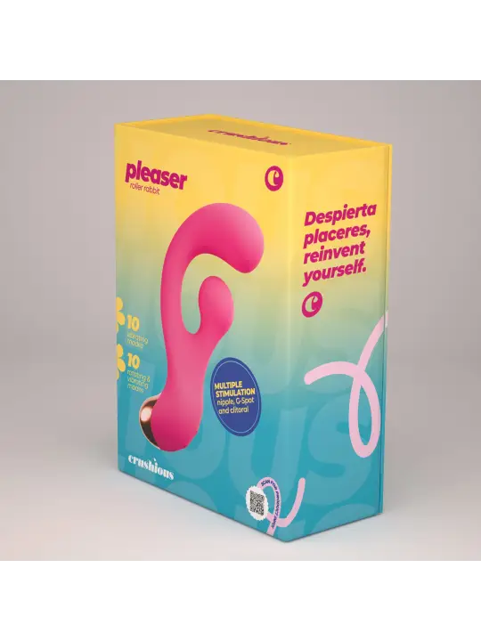 PLEASER VIBRADOR COM ESTIMULAÇÃO ROTATIVA CRUSHIOUS