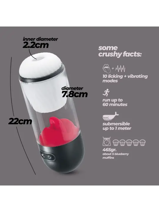 SLURPY MASTURBADOR 2 EM 1 DESMONTÁVEL CRUSHIOUS