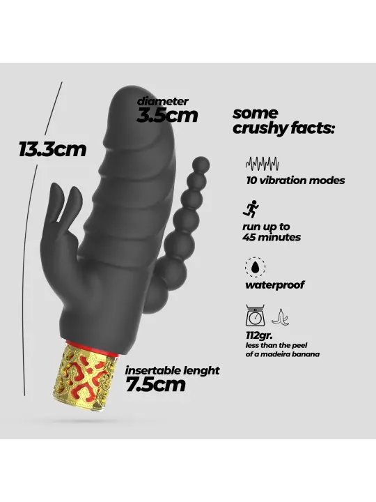 ROMANOV VIBRADOR CLÁSSICO COM MANGA DE SILICONE AMOVÍVEL CRUSHIOUS