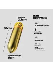 ROMANOV VIBRADOR CLÁSSICO COM MANGA DE SILICONE AMOVÍVEL CRUSHIOUS