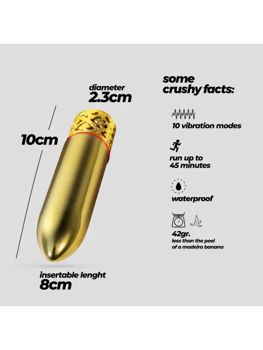 ROMANOV VIBRADOR CLÁSSICO COM MANGA DE SILICONE AMOVÍVEL CRUSHIOUS