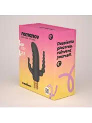 ROMANOV VIBRADOR CLÁSSICO COM MANGA DE SILICONE AMOVÍVEL CRUSHIOUS