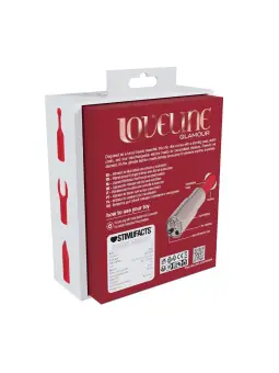 VIBRADOR COM 4 ACESSÓRIOS SPARKLE LIPSTICK IRIDESCENT LOVELINE