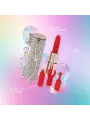 VIBRADOR COM 4 ACESSÓRIOS SPARKLE LIPSTICK IRIDESCENT LOVELINE