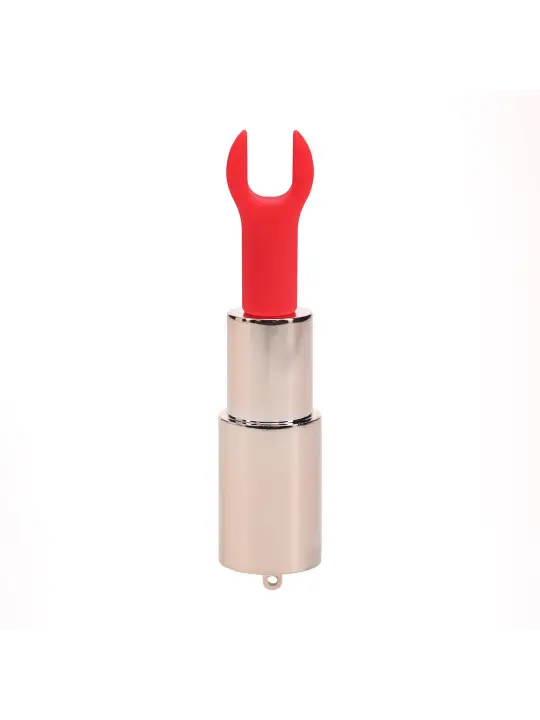 VIBRADOR COM 4 ACESSÓRIOS DIAMOND LIPSTICK IRIDESCENT LOVELINE