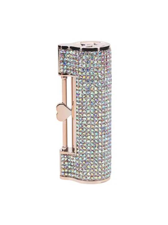 VIBRADOR COM 4 ACESSÓRIOS DIAMOND LIPSTICK IRIDESCENT LOVELINE