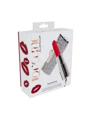 VIBRADOR COM 4 ACESSÓRIOS DIAMOND LIPSTICK IRIDESCENT LOVELINE