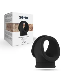 ANEL PARA O PÉNIS COM ALÇA PARA TESTÍCULOS SONO Nº48 PRETO