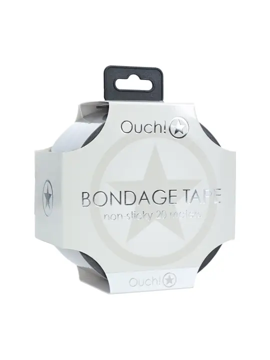 FITA BONDAGE PVC NON-STICK 20 M PRATEADA OUCH!