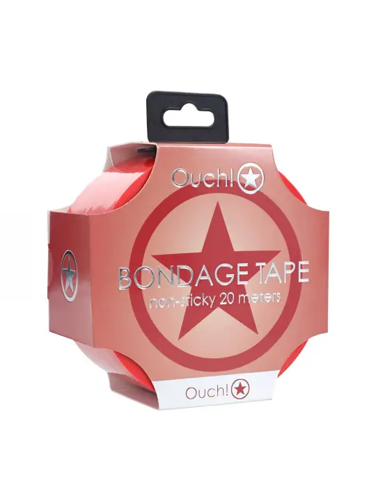 FITA BONDAGE PVC NON-STICK 20 M VERMELHO OUCH!