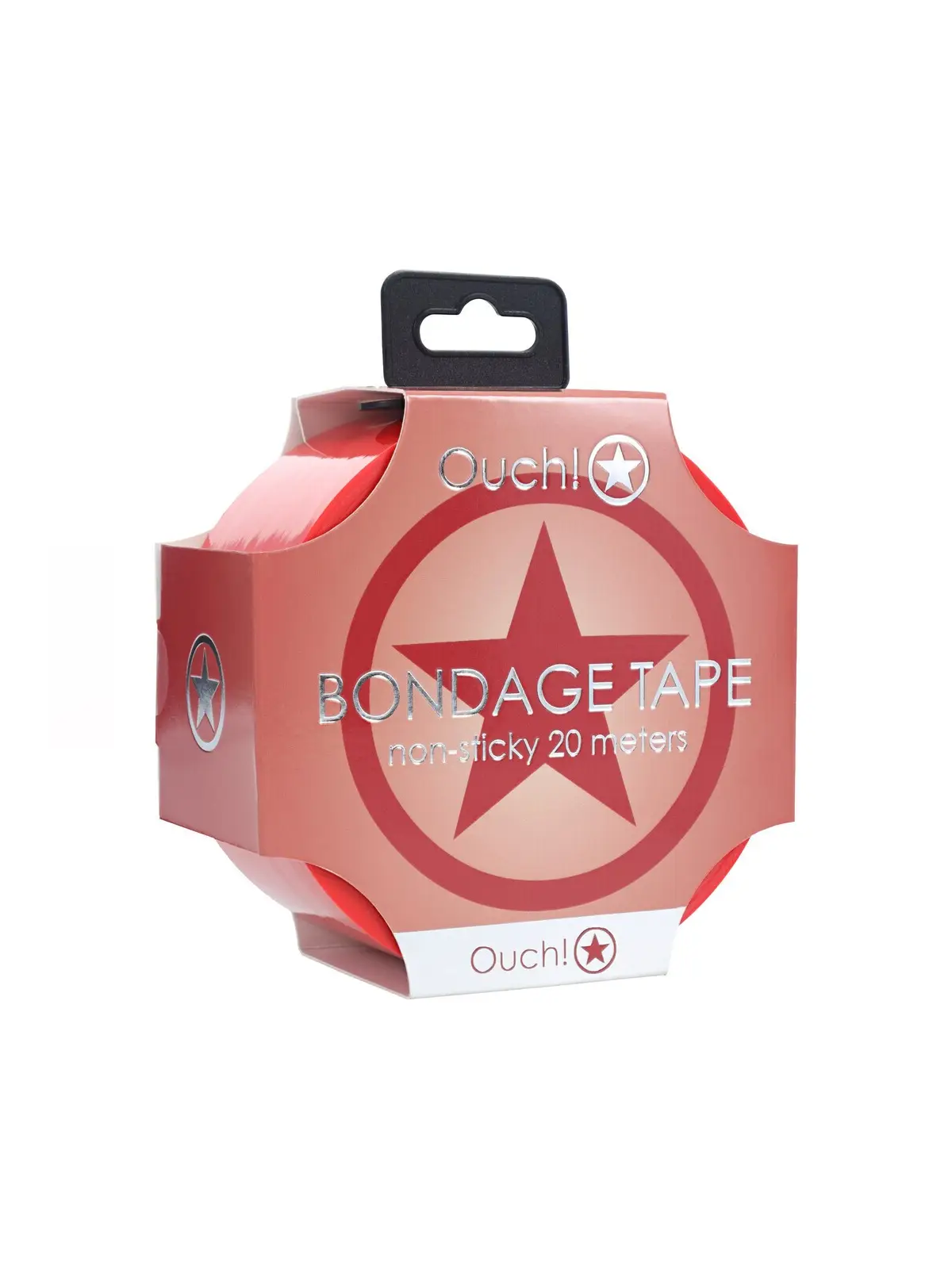 FITA BONDAGE PVC NON-STICK 20 M VERMELHO OUCH!