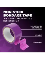 FITA BONDAGE PVC NON-STICK 20 M ROXO OUCH!