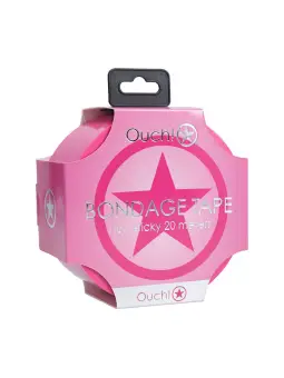 FITA BONDAGE PVC NON-STICK 20 M ROSA OUCH!