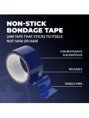 FITA BONDAGE PVC NON-STICK 20 M NAVY OUCH!
