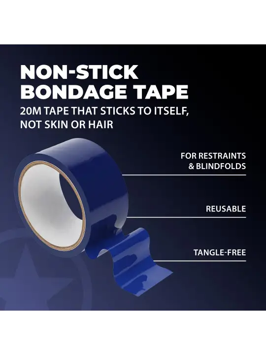 FITA BONDAGE PVC NON-STICK 20 M NAVY OUCH!