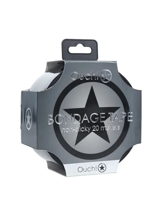 FITA BONDAGE PVC NON-STICK 20 M PRETO OUCH!
