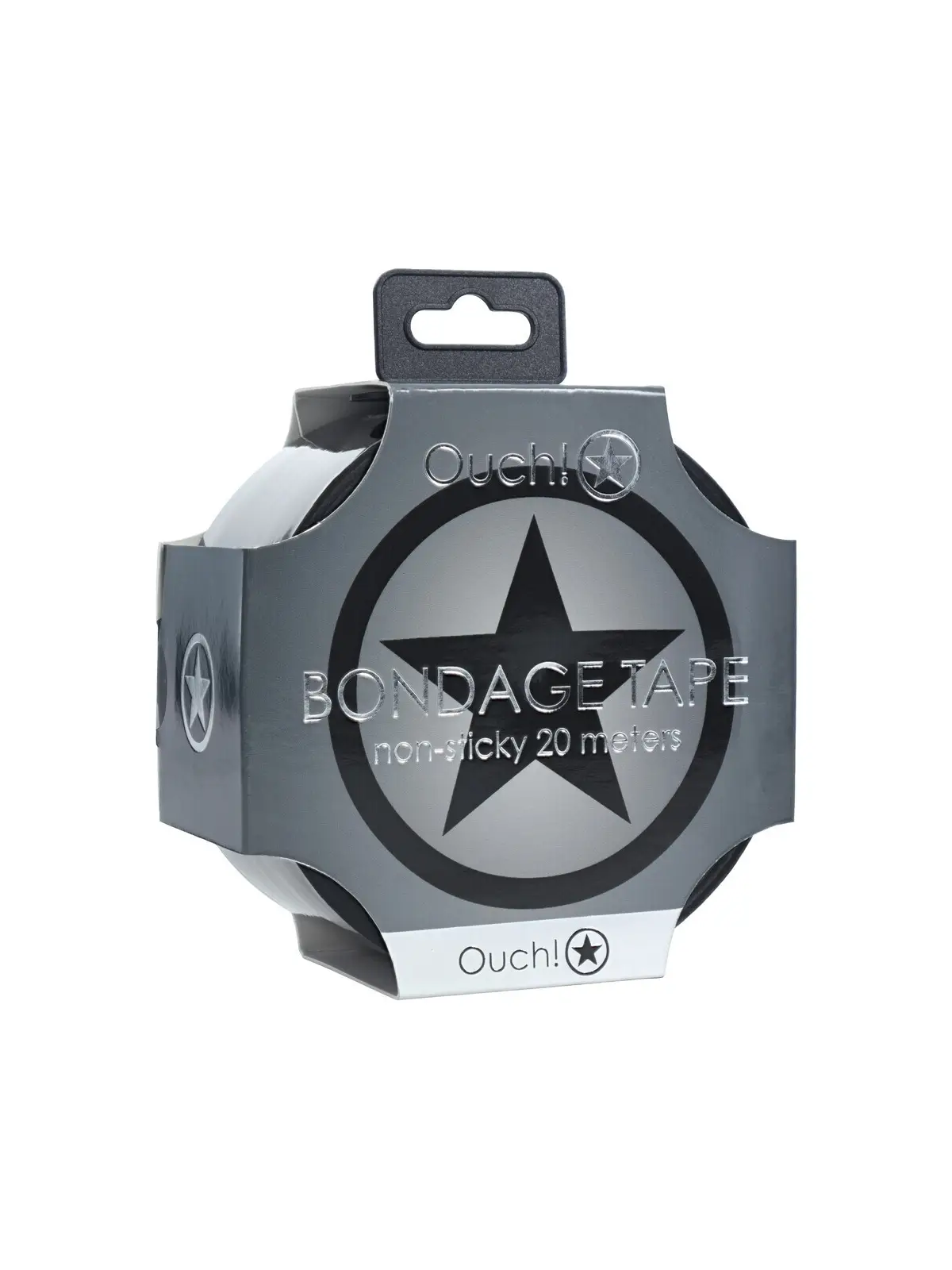 FITA BONDAGE PVC NON-STICK 20 M PRETO OUCH!