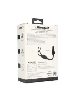 ESTIMULADOR DE PRÓSTATA EM SILICONE COM VIBRAÇÃO E ANEL PARA O PÉNIS LEVELZ