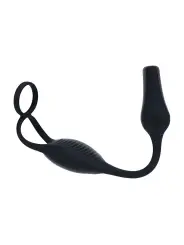 ESTIMULADOR DE PRÓSTATA EM SILICONE COM VIBRAÇÃO E ANEL PARA O PÉNIS LEVELZ