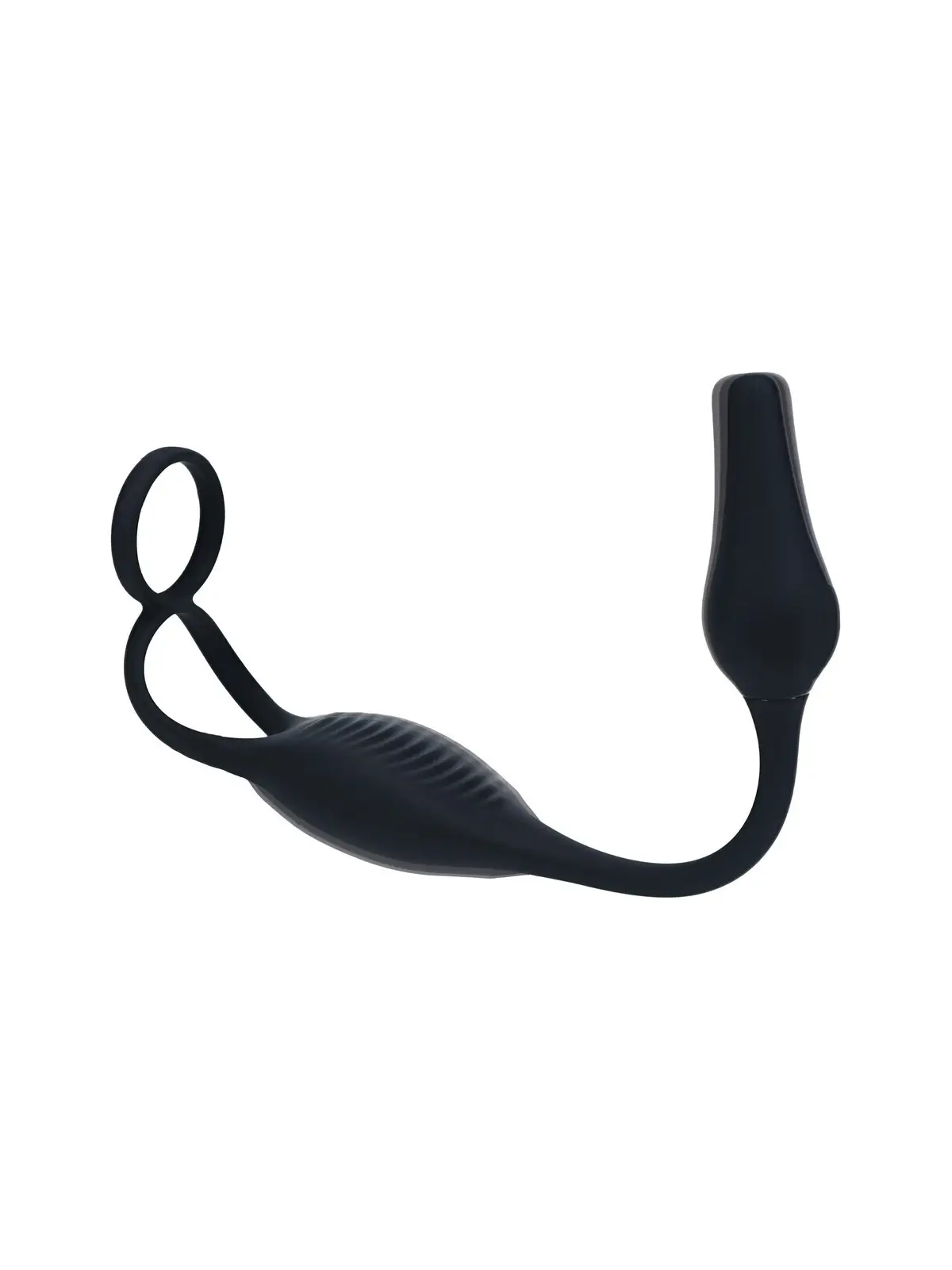 ESTIMULADOR DE PRÓSTATA EM SILICONE COM VIBRAÇÃO E ANEL PARA O PÉNIS LEVELZ