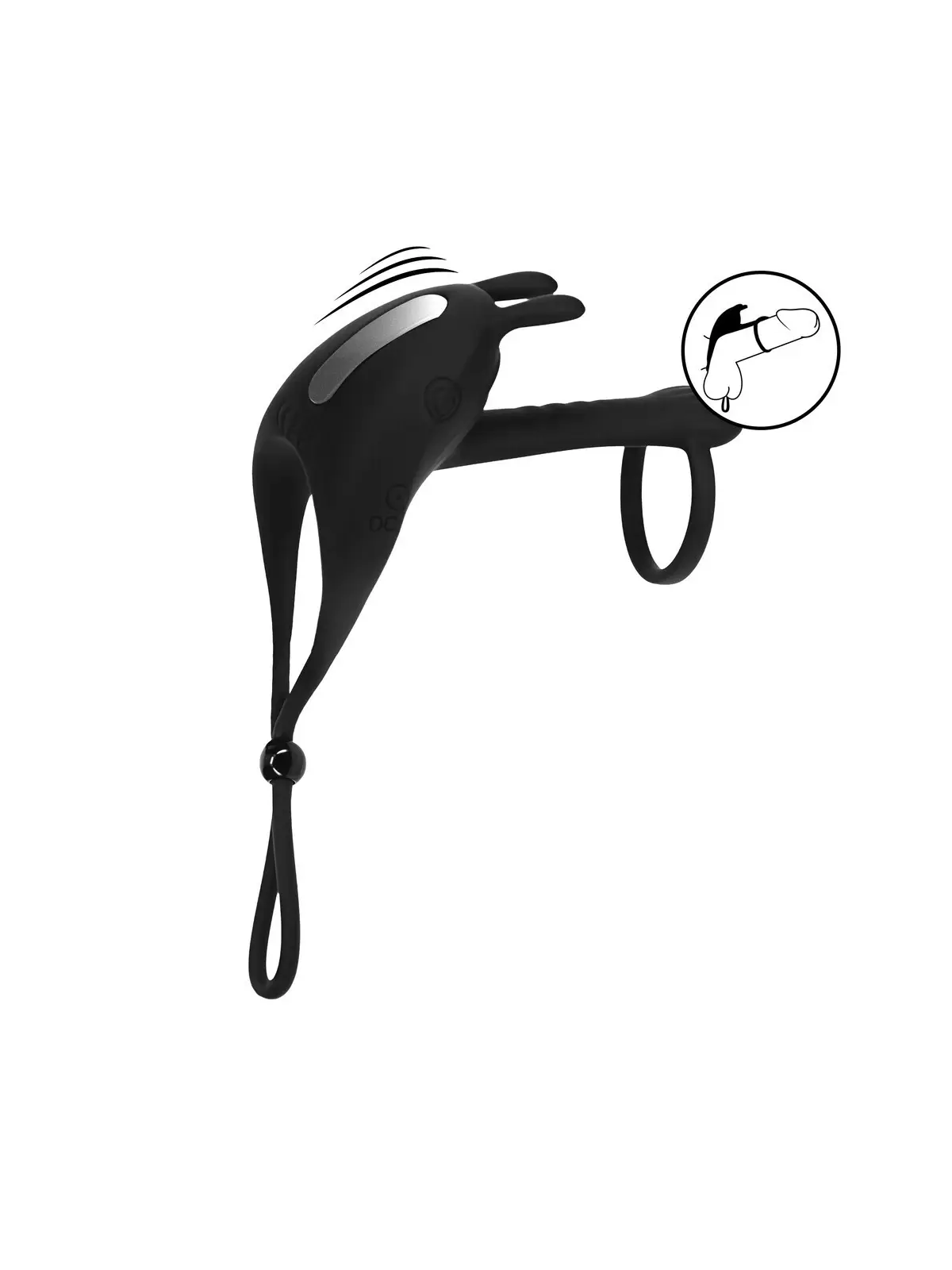 ANEL VIBRATÓRIO E AJUSTÁVEL PARA O PÉNIS EM SILICONE LEVELZ